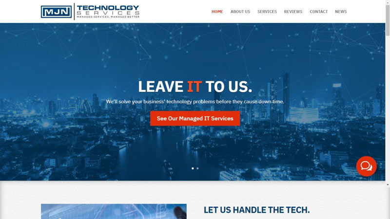 MJN Technical Services website screenshot